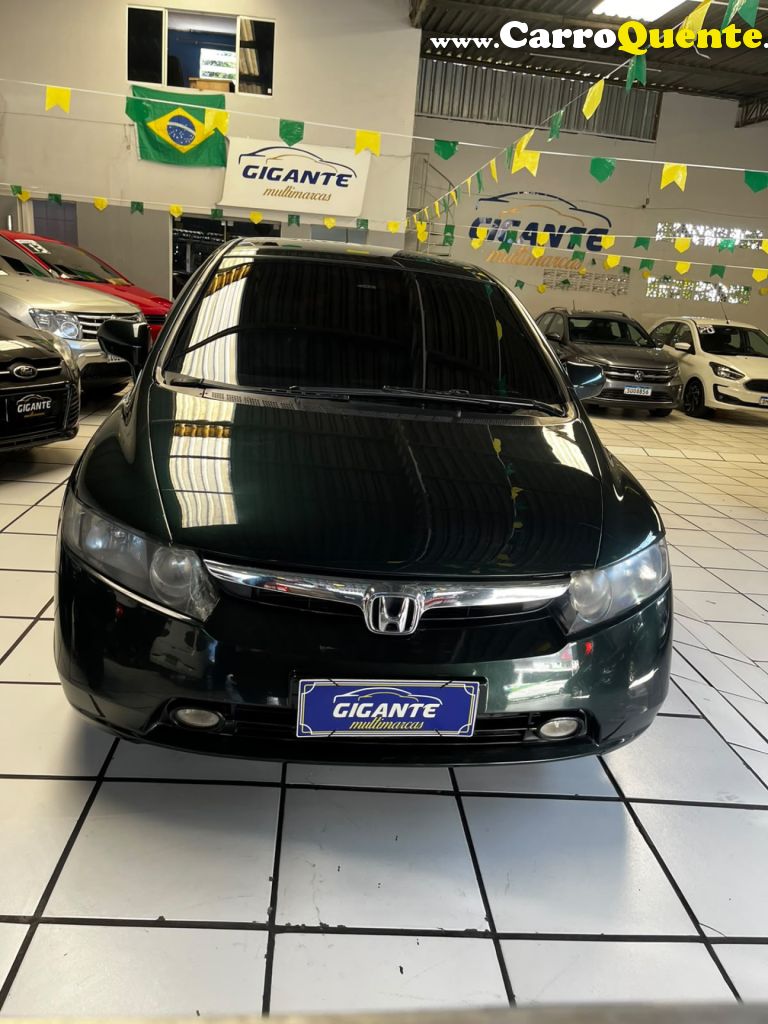 HONDA   CIVIC SEDAN LXS 1.81.8 FLEX 16V MEC. 4P   VERDE 2007 1,8 FLEX - Loja