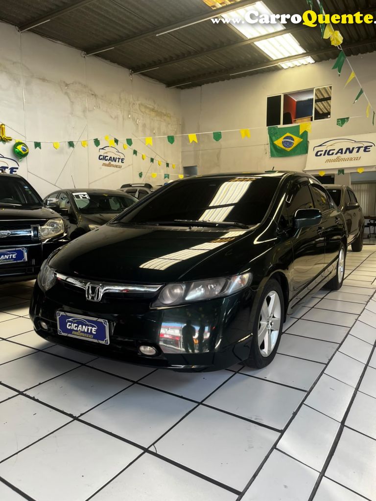 HONDA   CIVIC SEDAN LXS 1.81.8 FLEX 16V MEC. 4P   VERDE 2007 1,8 FLEX - Loja