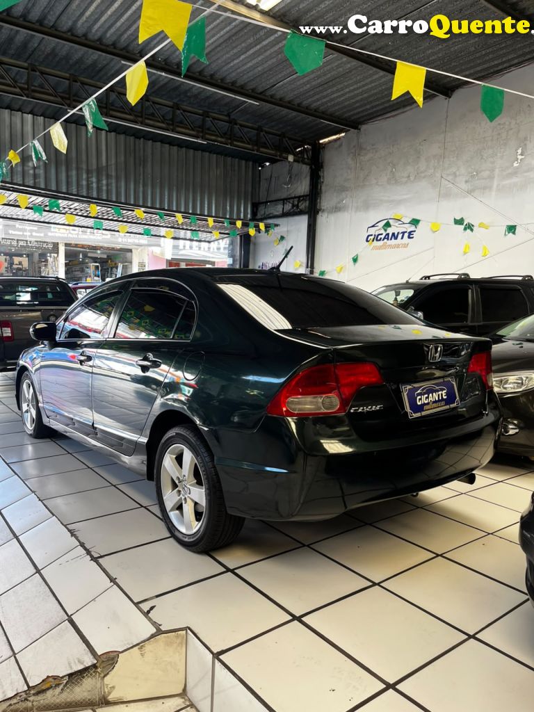 HONDA   CIVIC SEDAN LXS 1.81.8 FLEX 16V MEC. 4P   VERDE 2007 1,8 FLEX - Loja