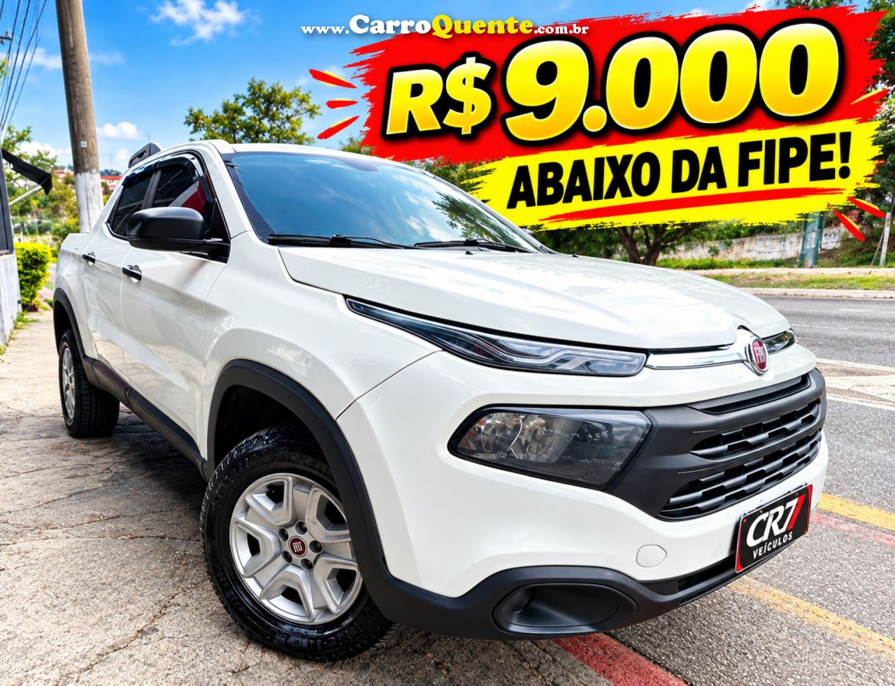 FIAT   TORO FREEDOM 1.8 16V FLEX AUT.   BRANCO 2018 1.8 FLEX - Loja