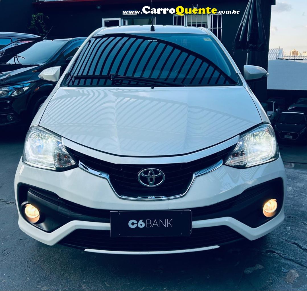 TOYOTA   ETIOS PLATINUM SED. 1.5 FLEX 16V 4P AUT.   BRANCO 2018 1.5 FLEX - Loja