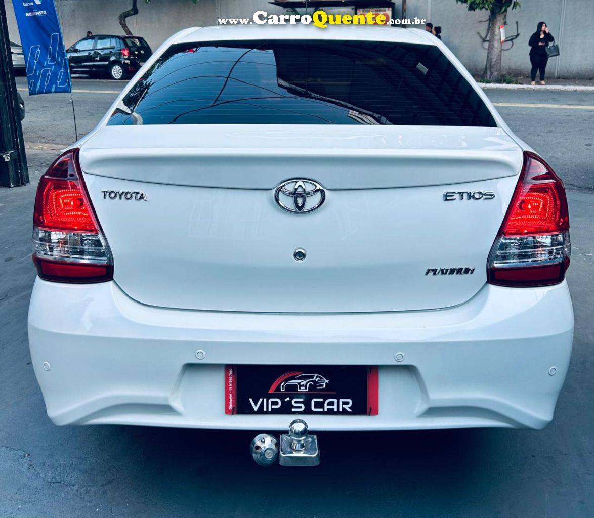 TOYOTA   ETIOS PLATINUM SED. 1.5 FLEX 16V 4P AUT.   BRANCO 2018 1.5 FLEX - Loja