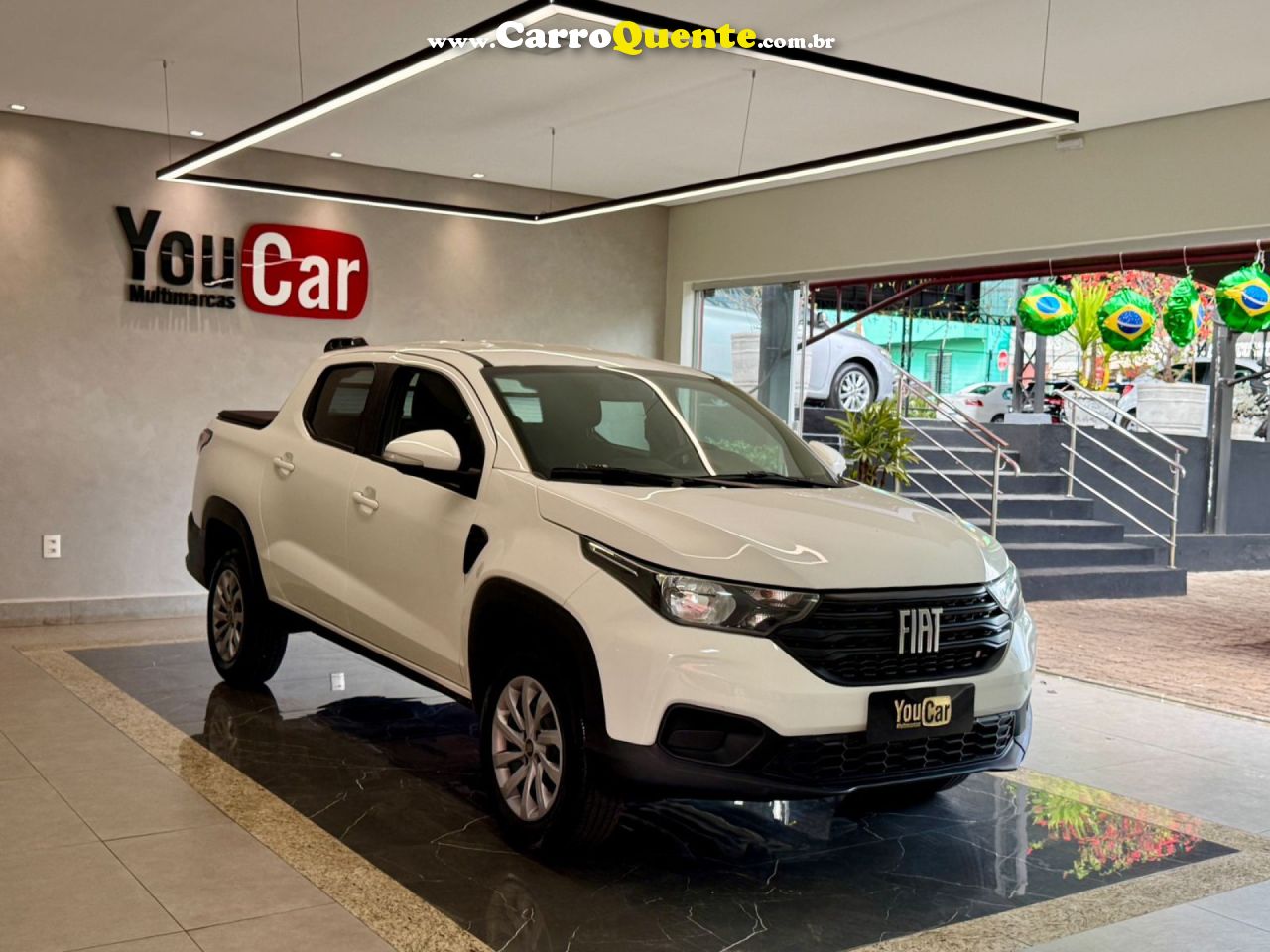 FIAT   STRADA FREEDOM 1.3 FLEX 8V CD   BRANCO 2024 1.3 FLEX - Loja