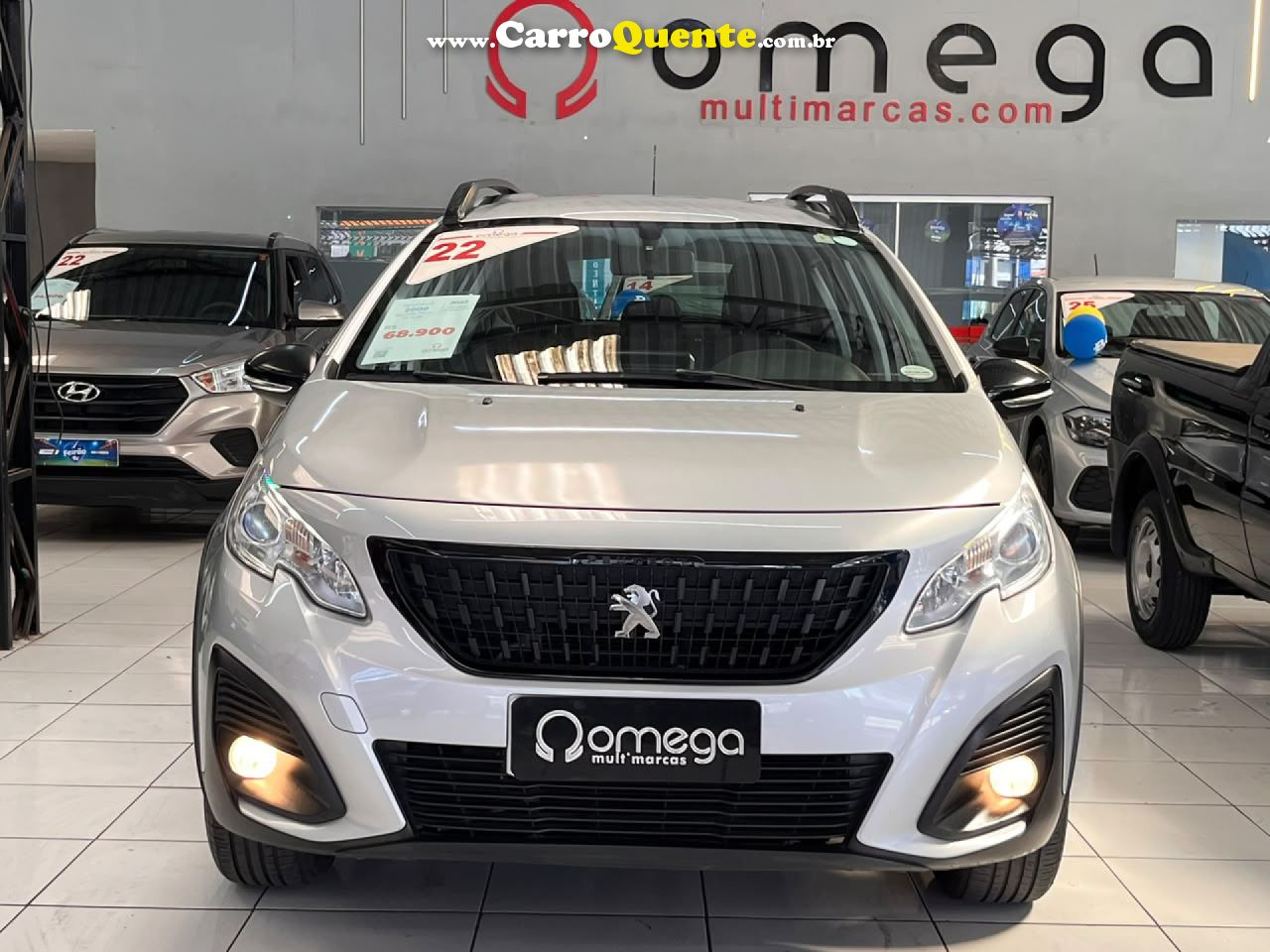 PEUGEOT   2008 ALLURE PACK 1.6 FLEX 16V AUT.   PRATA 2022 1.6 FLEX - Loja