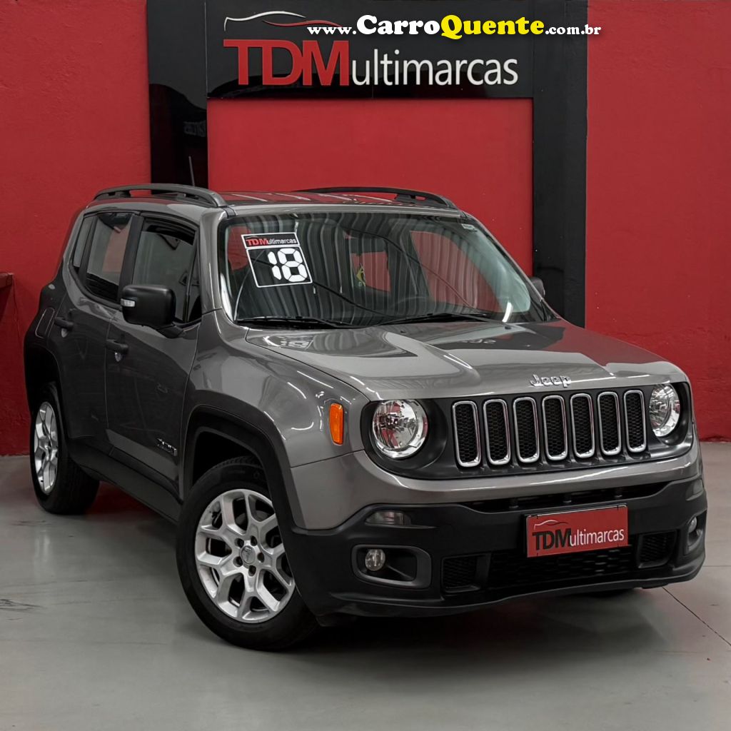 JEEP   RENEGADE SPORT 1.8 4X2 FLEX 16V AUT.   CINZA 2018 1.8 FLEX - Loja