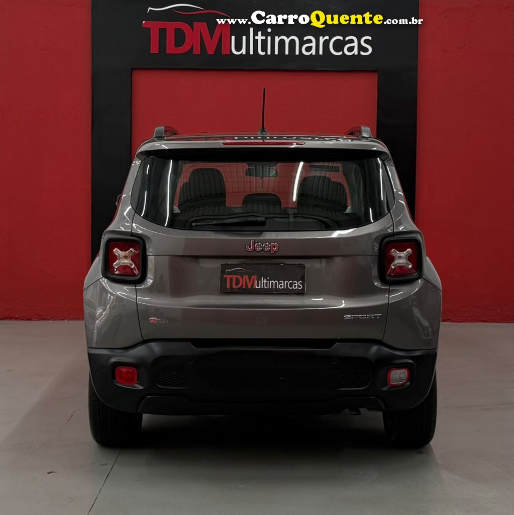 JEEP   RENEGADE SPORT 1.8 4X2 FLEX 16V AUT.   CINZA 2018 1.8 FLEX - Loja