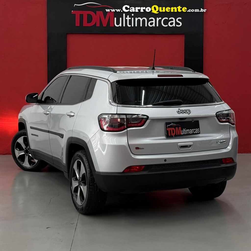 JEEP   COMPASS LONGITUDE 2.0 4X2 FLEX 16V AUT.   PRATA 2017 2.0 FLEX - Loja