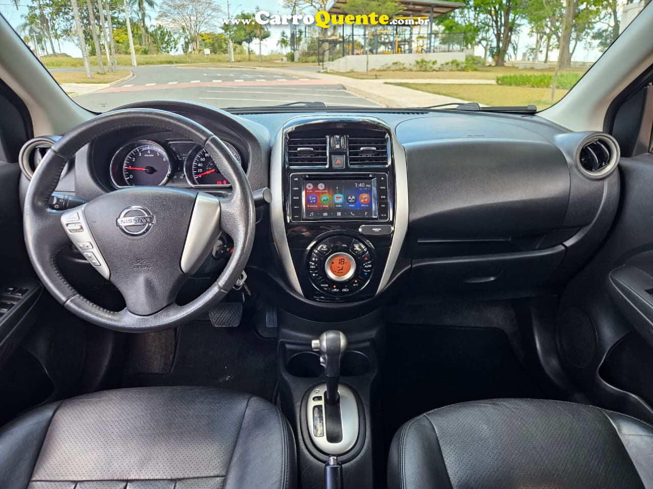 NISSAN   VERSA SL 1.6 16V FLEXSTART 4P AUT.   CINZA 2017 1.6 FLEX - Loja