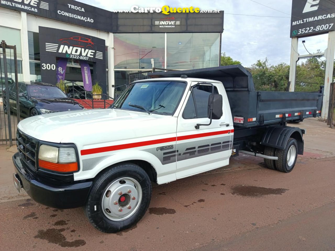 FORD   F-4000 TURBO MWM 2P (DIESEL)   BRANCO 1997 X10 GASOLINA - Loja