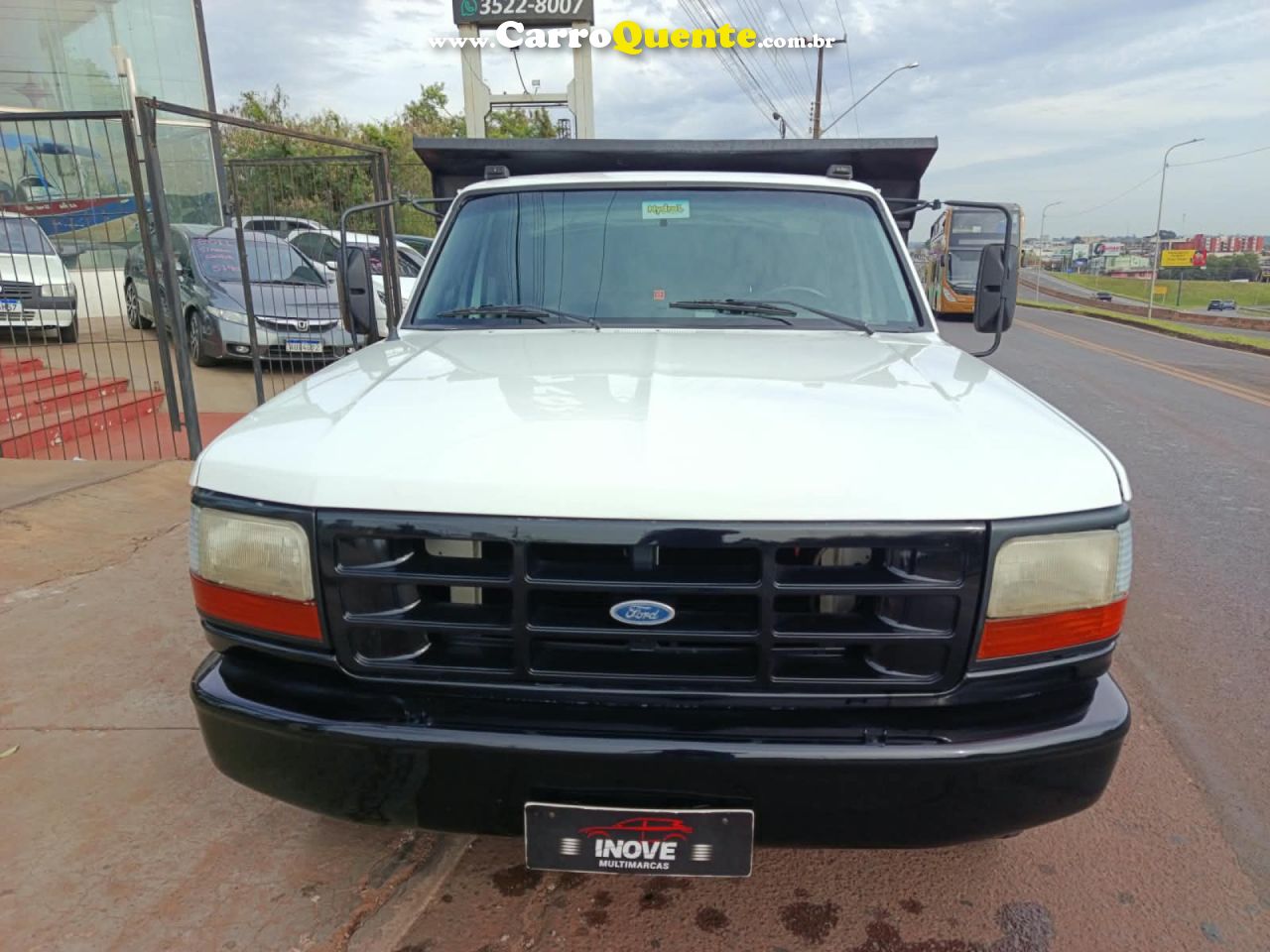 FORD   F-4000 TURBO MWM 2P (DIESEL)   BRANCO 1997 X10 GASOLINA - Loja