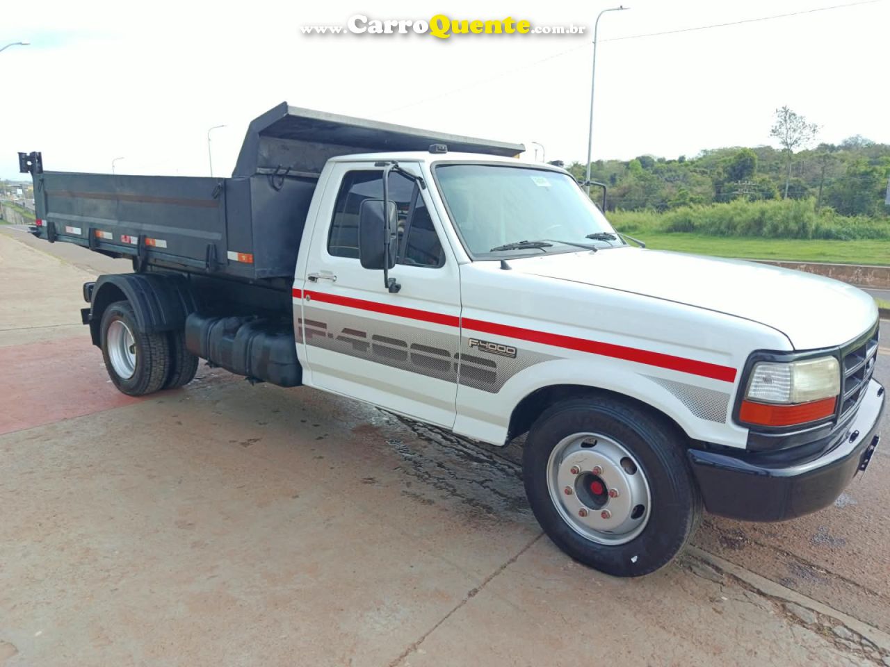 FORD   F-4000 TURBO MWM 2P (DIESEL)   BRANCO 1997 X10 GASOLINA - Loja