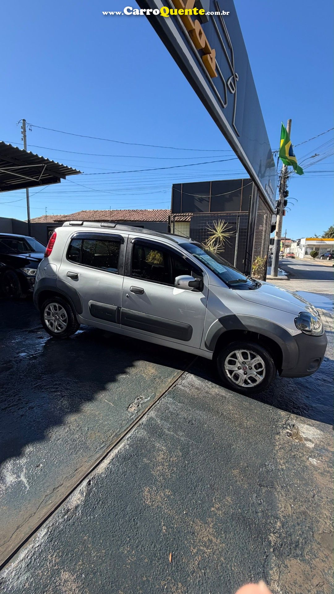 FIAT   UNO WAY 1.0 EVO FIRE FLEX 8V 5P   PRATA 2014 1.0 FLEX - Loja