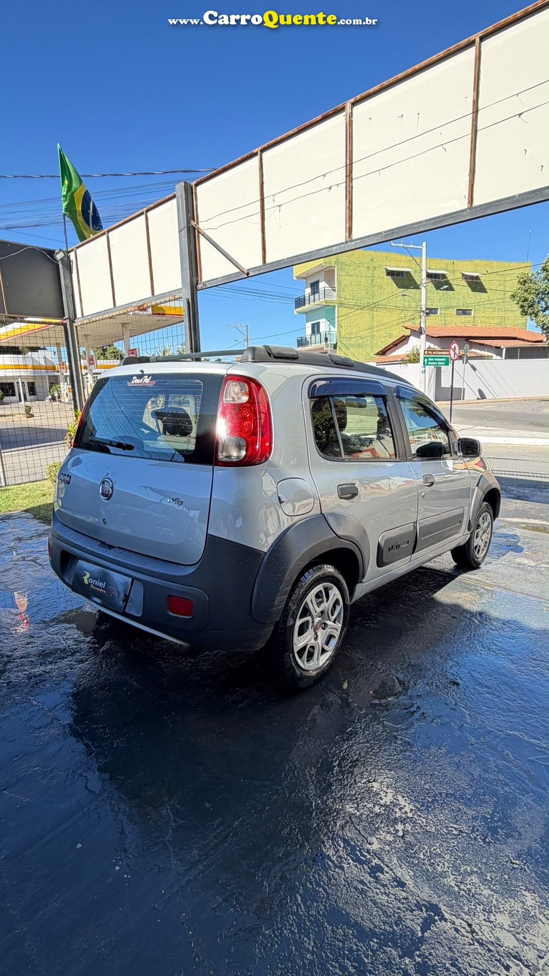 FIAT   UNO WAY 1.0 EVO FIRE FLEX 8V 5P   PRATA 2014 1.0 FLEX - Loja