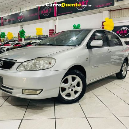 TOYOTA   COROLLA SE-G 1.81.8 FLEX 16V AUT.   PRATA 2003 1.8 FLEX