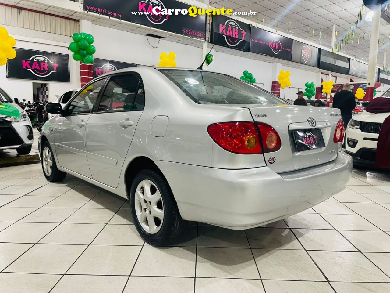 TOYOTA   COROLLA SE-G 1.81.8 FLEX 16V AUT.   PRATA 2003 1.8 FLEX - Loja