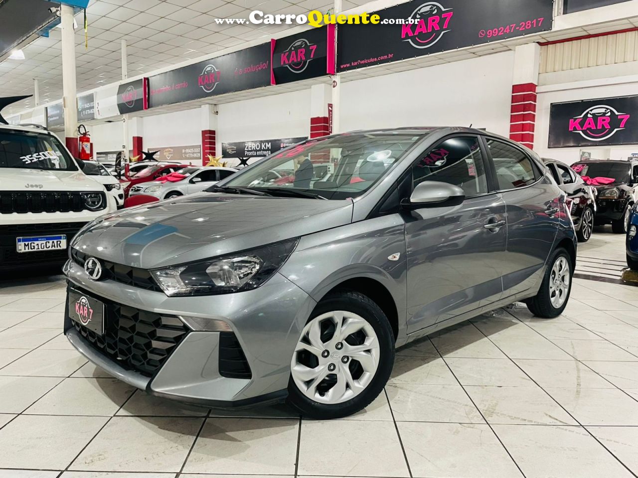 HYUNDAI   HB20 COMF.C.PLUSC.STYLE 1.0 FLEX 12V   CINZA 2026 1.0 FLEX - Loja
