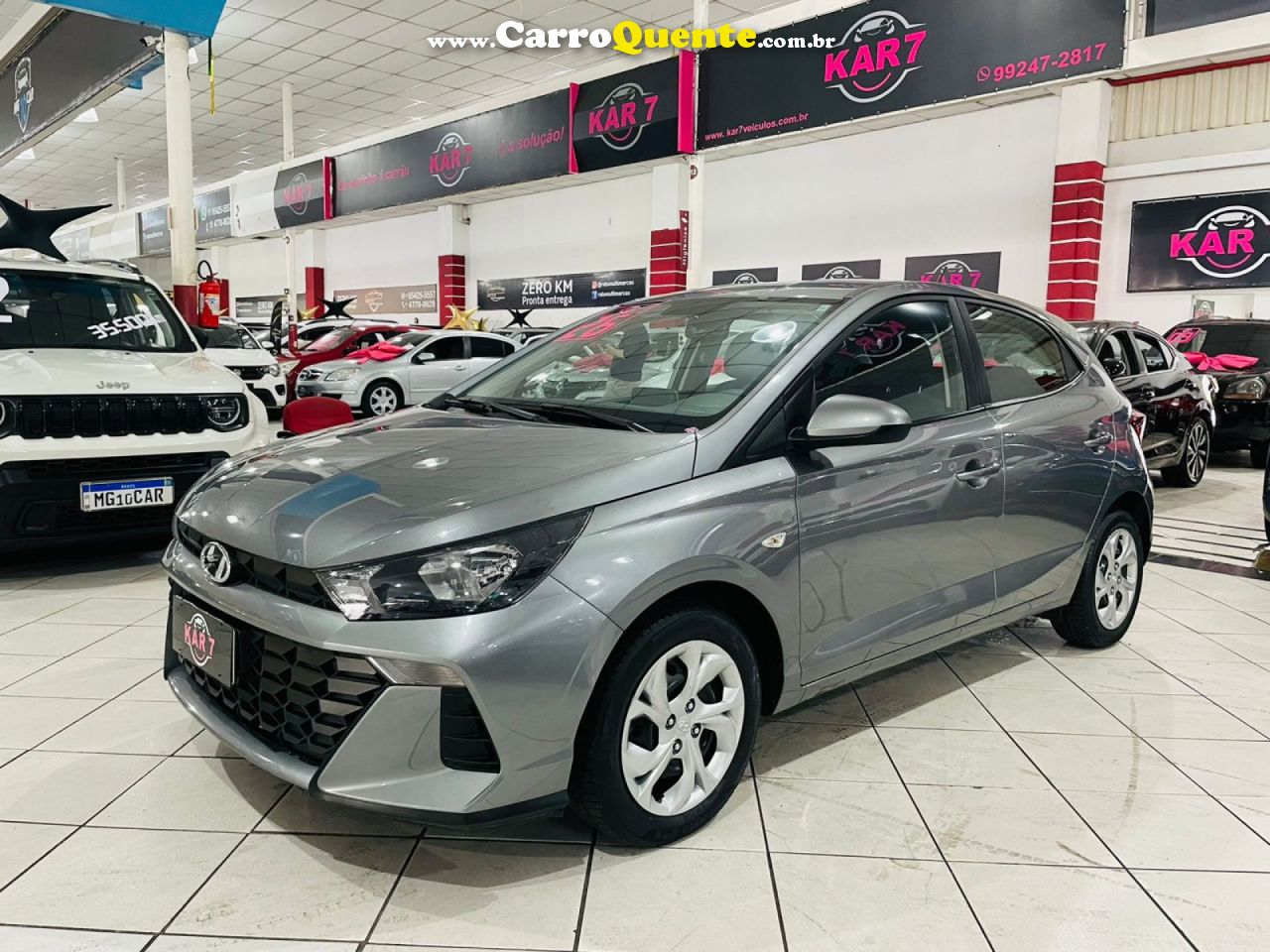HYUNDAI   HB20 COMF.C.PLUSC.STYLE 1.0 FLEX 12V   CINZA 2026 1.0 FLEX - Loja
