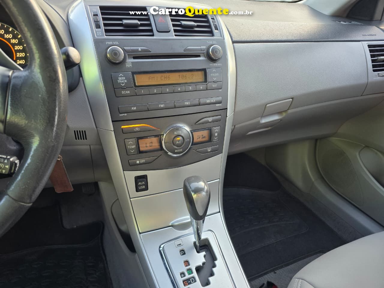 TOYOTA   COROLLA XEI 2.0 FLEX 16V AUT.   CINZA 2012 2.0 FLEX - Loja