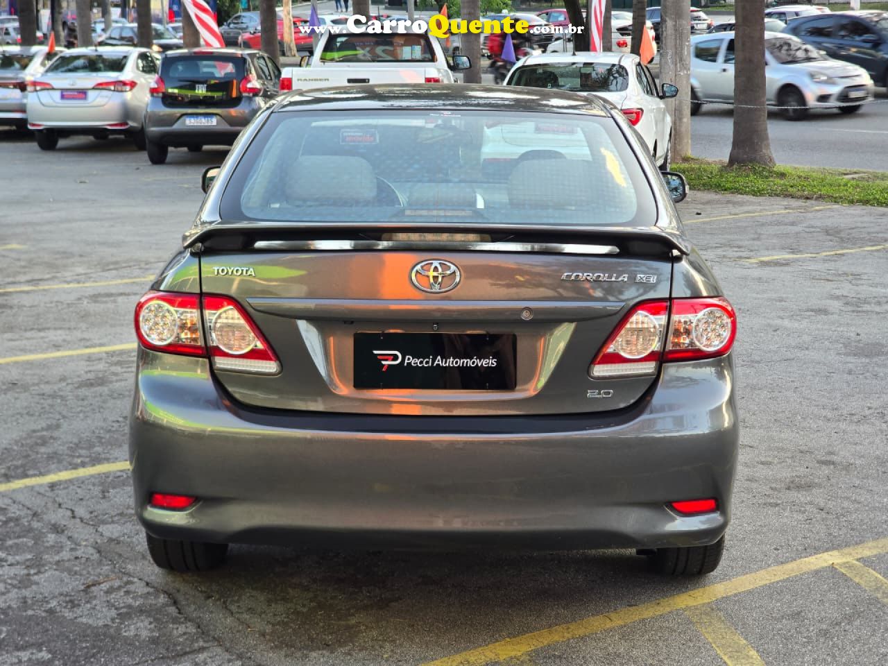 TOYOTA   COROLLA XEI 2.0 FLEX 16V AUT.   CINZA 2012 2.0 FLEX - Loja