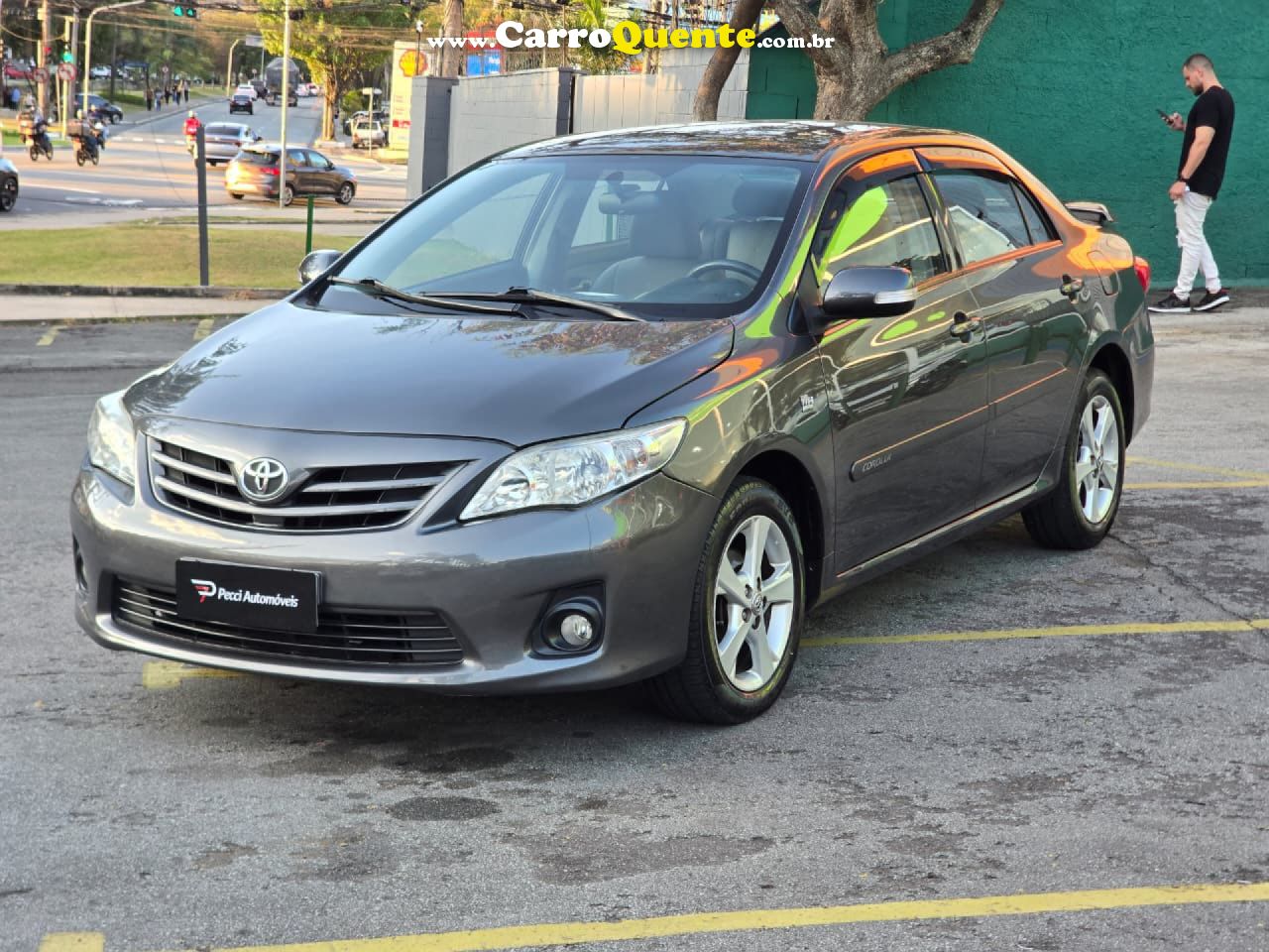 TOYOTA   COROLLA XEI 2.0 FLEX 16V AUT.   CINZA 2012 2.0 FLEX - Loja