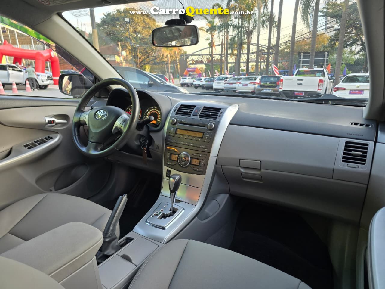 TOYOTA   COROLLA XEI 2.0 FLEX 16V AUT.   CINZA 2012 2.0 FLEX - Loja