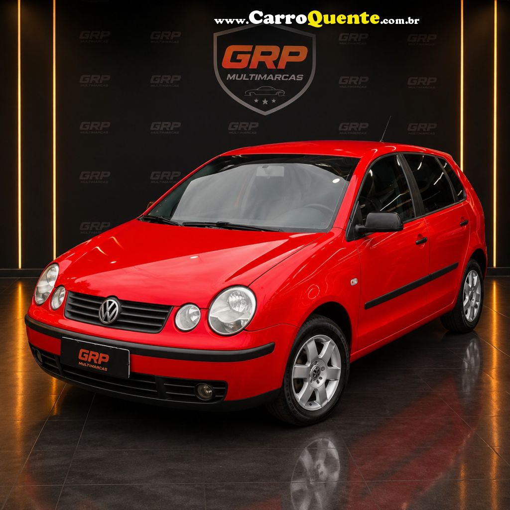 VOLKSWAGEN   POLO 1.6 MI S.OURO 1.6MI 101CV 8V 5P   VERMELHO 2003 1.6 GASOLINA - Loja
