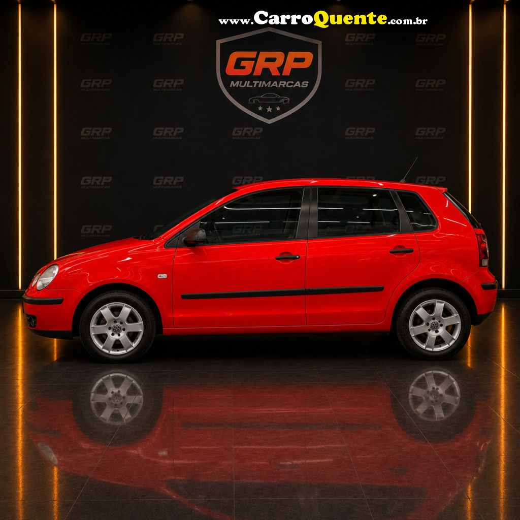 VOLKSWAGEN   POLO 1.6 MI S.OURO 1.6MI 101CV 8V 5P   VERMELHO 2003 1.6 GASOLINA - Loja