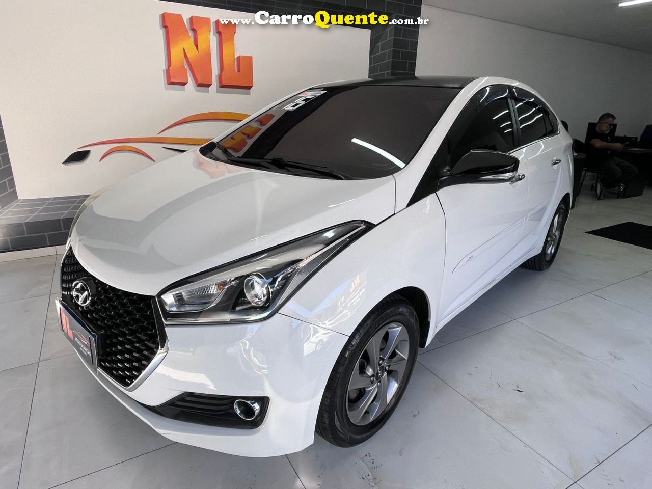 HYUNDAI   HB20S PREMIUM 1.6 FLEX 16V AUT. 4P   BRANCO 2016 1.6 FLEX - Loja