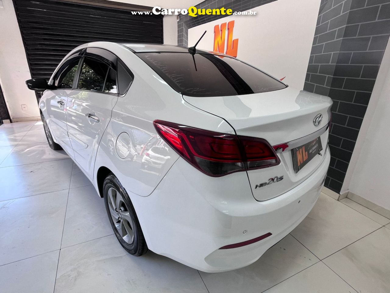 HYUNDAI   HB20S PREMIUM 1.6 FLEX 16V AUT. 4P   BRANCO 2016 1.6 FLEX - Loja