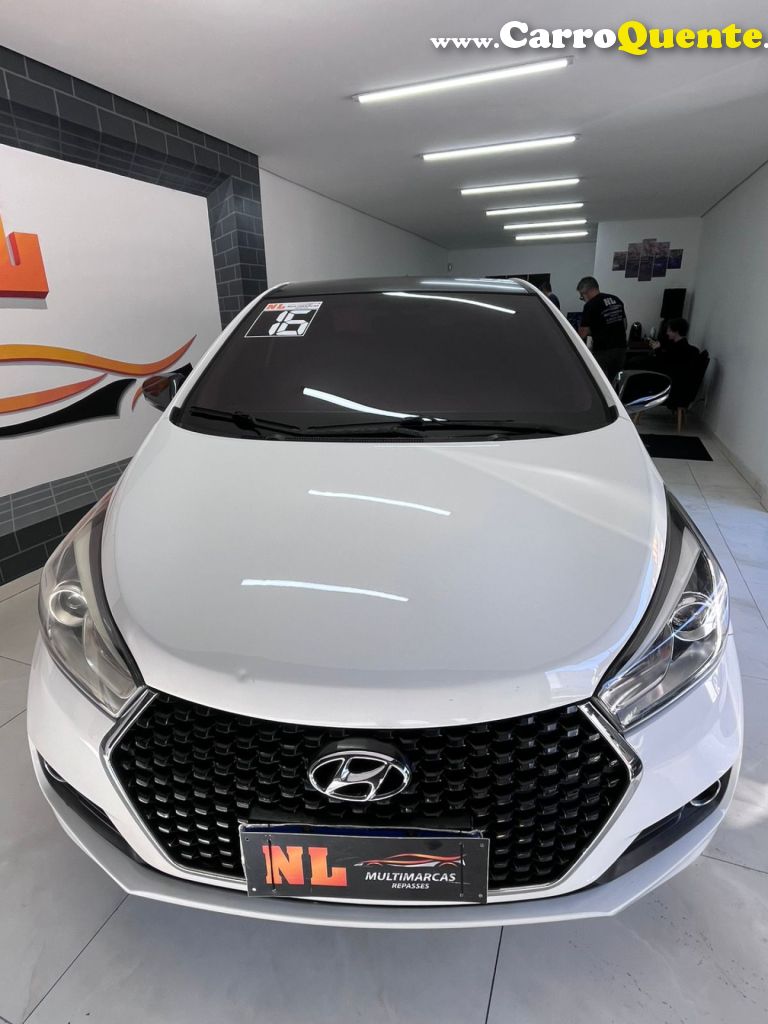 HYUNDAI   HB20S PREMIUM 1.6 FLEX 16V AUT. 4P   BRANCO 2016 1.6 FLEX - Loja