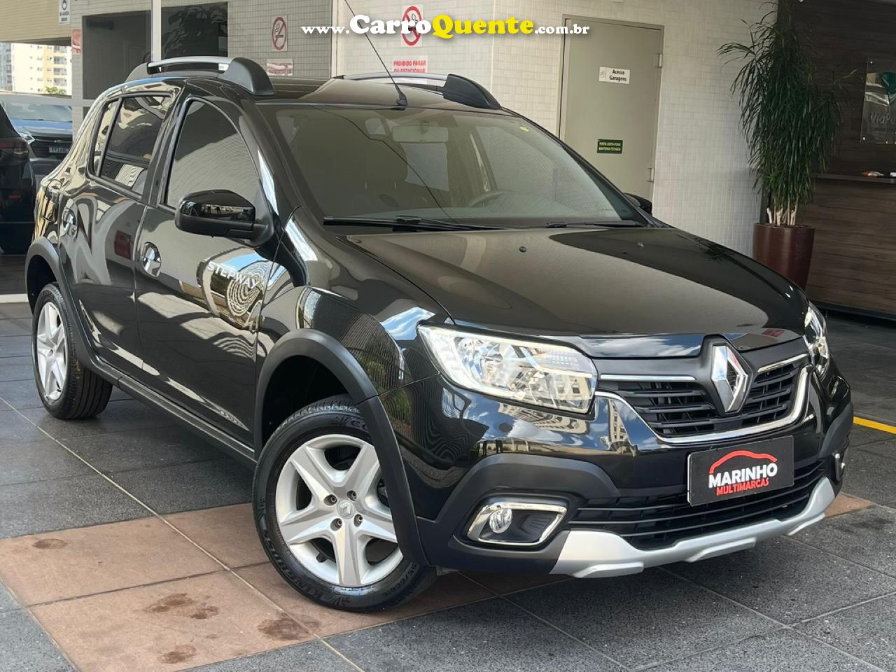 RENAULT   SANDERO STEPWAY ZEN 1.6 UNICA DONA BAIXISSIMA KM REVISÕES CSS   PRETO 2023 1.6 FLEX - Loja