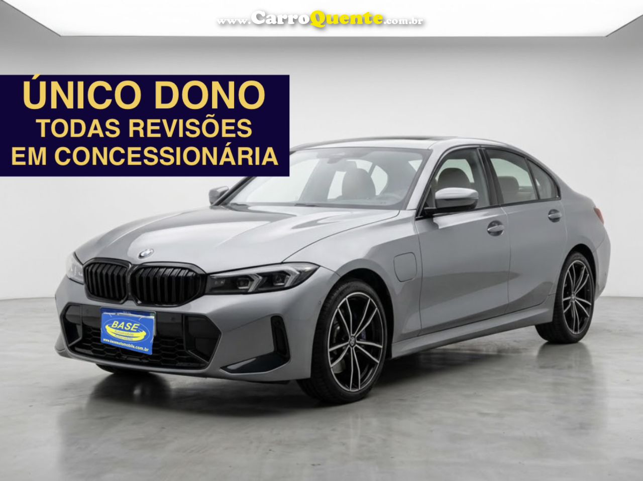BMW   330E M SPORT 2.0 TURBO AUT. (HÍBRIDO)   CINZA 2024 2.0 GASOLINA E ELÉTRICO - Loja