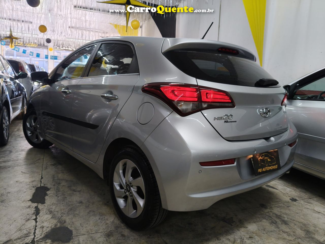 HYUNDAI   HB20 PREMIUM 1.6 FLEX 16V AUT.   PRATA 2018 1.6 FLEX - Loja
