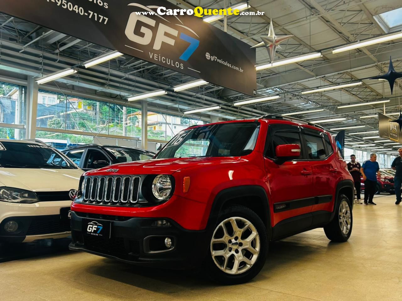 JEEP   RENEGADE LONGITUDE 1.8 4X2 FLEX 16V AUT.   VERMELHO 2016 1.8 FLEX - Loja