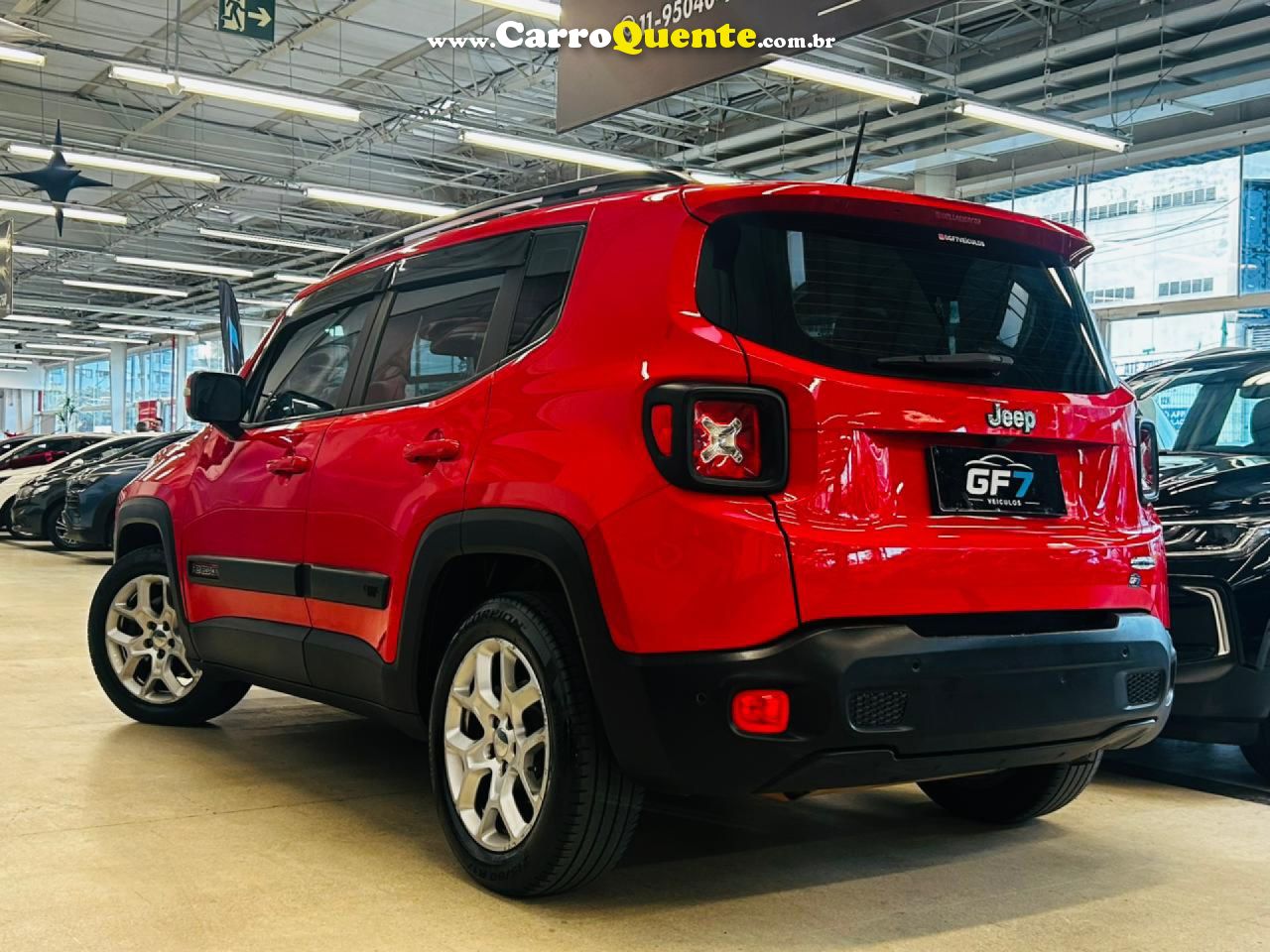 JEEP   RENEGADE LONGITUDE 1.8 4X2 FLEX 16V AUT.   VERMELHO 2016 1.8 FLEX - Loja