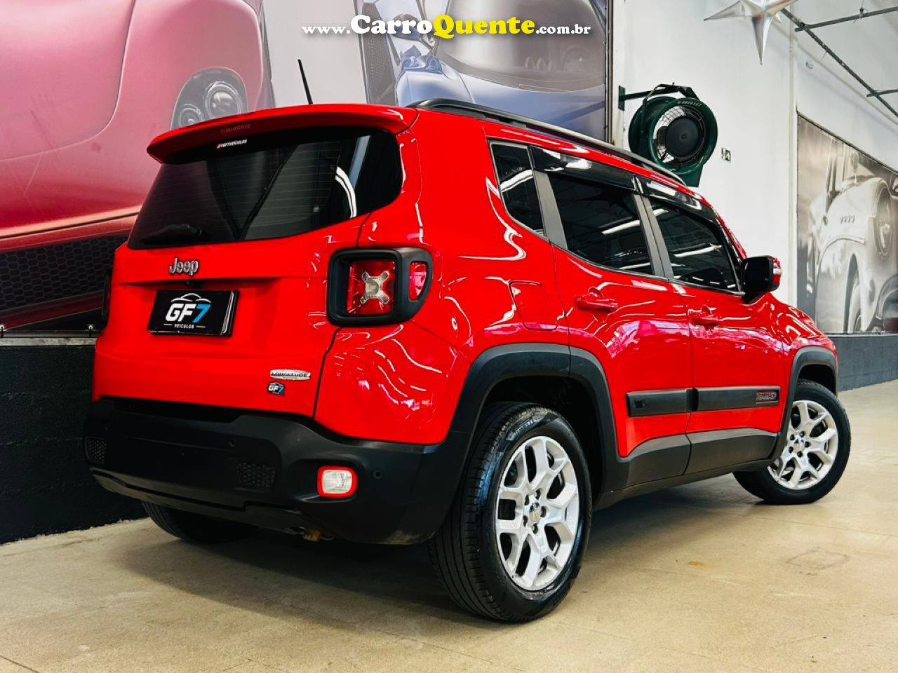 JEEP   RENEGADE LONGITUDE 1.8 4X2 FLEX 16V AUT.   VERMELHO 2016 1.8 FLEX - Loja