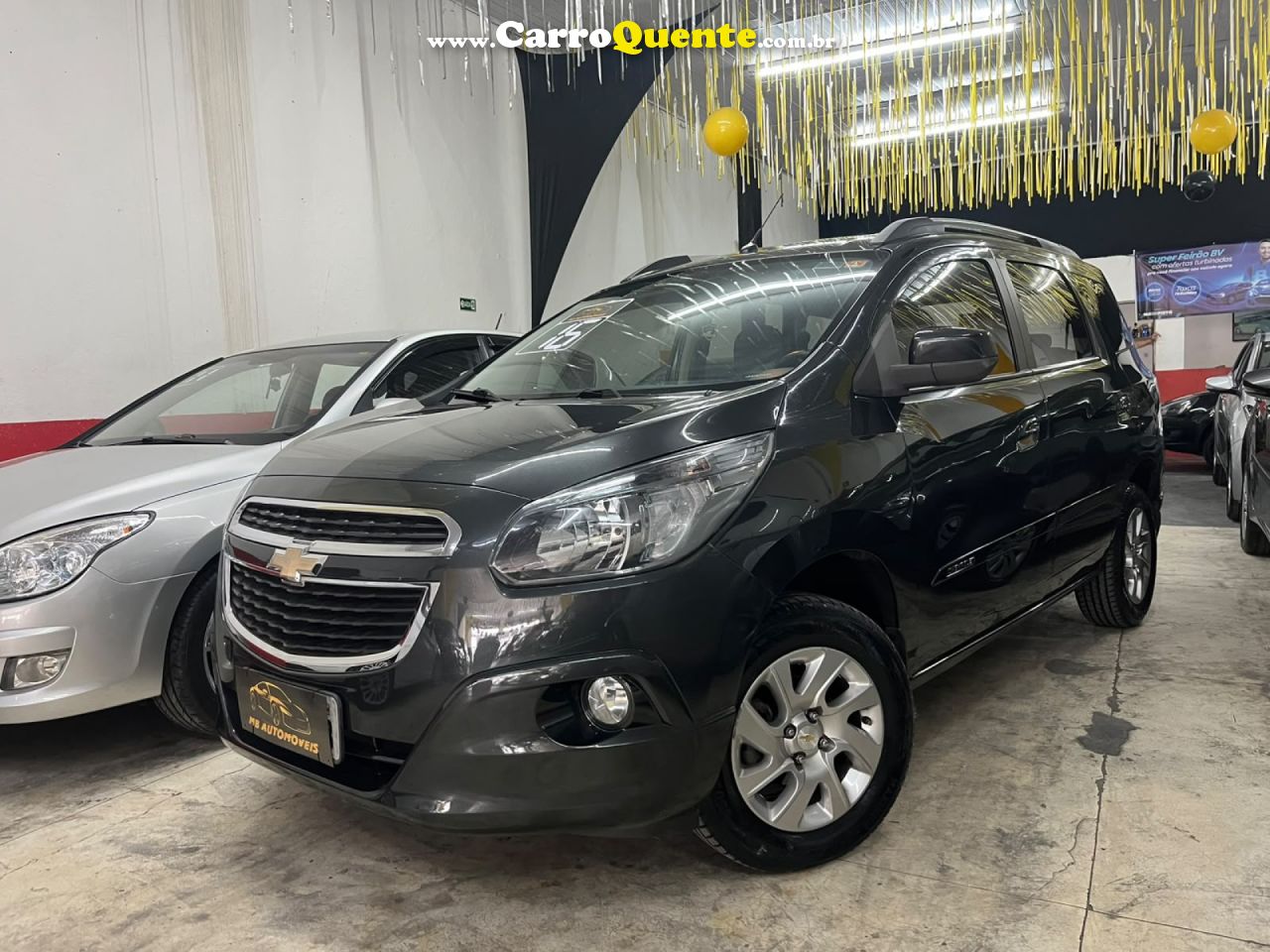 CHEVROLET   SPIN LTZ 1.8 8V ECONO.FLEX 5P AUT.   CINZA 2016 1.8 FLEX - Loja