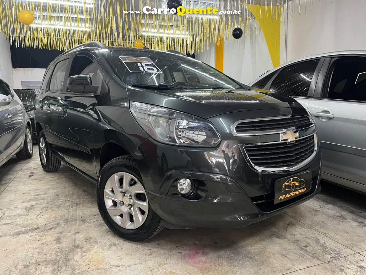 CHEVROLET   SPIN LTZ 1.8 8V ECONO.FLEX 5P AUT.   CINZA 2016 1.8 FLEX - Loja
