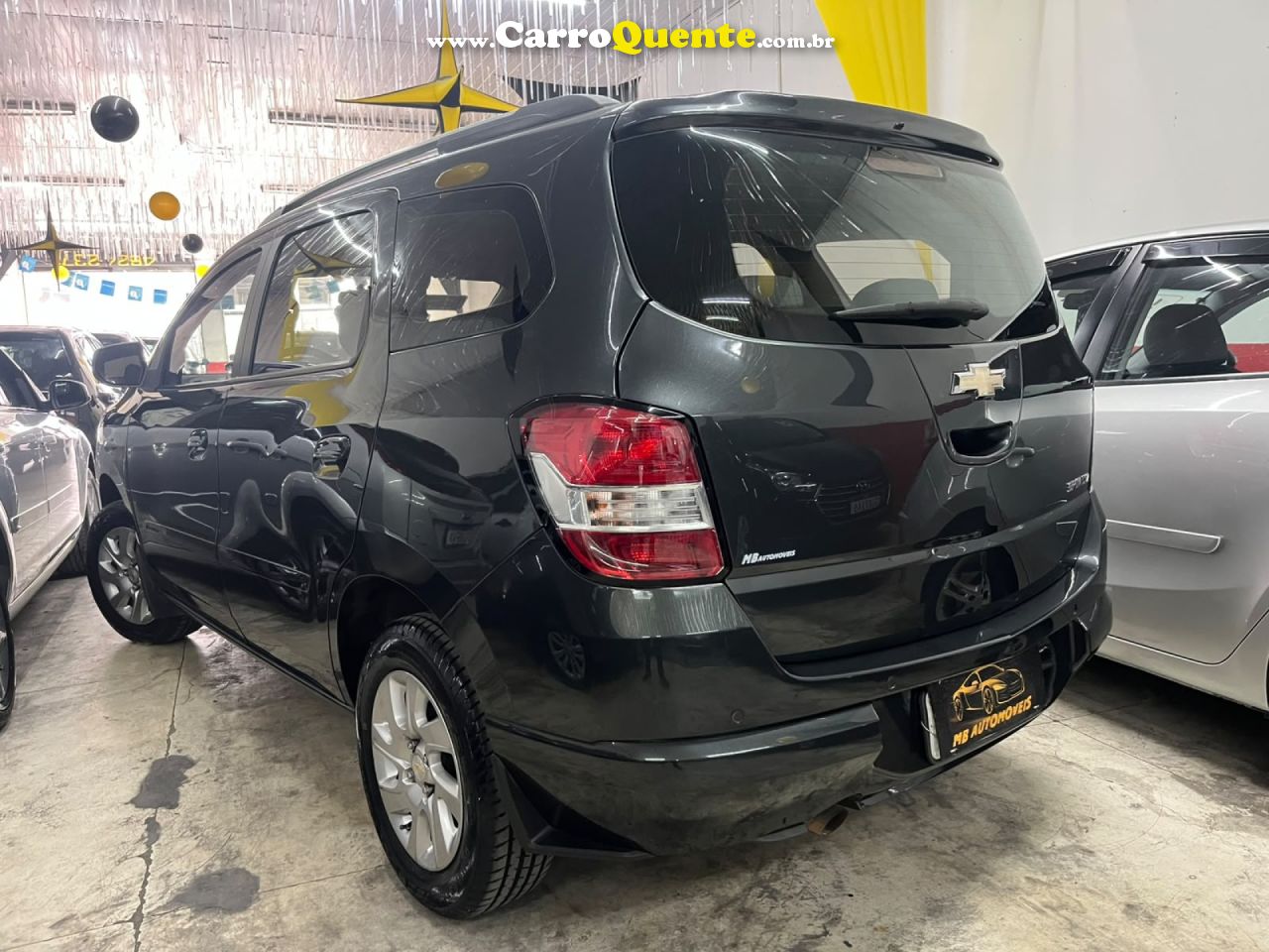 CHEVROLET   SPIN LTZ 1.8 8V ECONO.FLEX 5P AUT.   CINZA 2016 1.8 FLEX - Loja