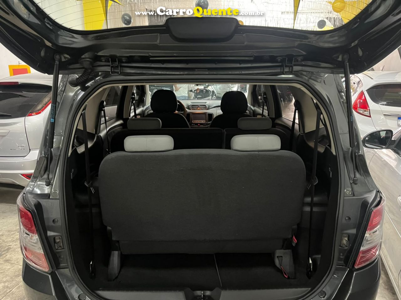 CHEVROLET   SPIN LTZ 1.8 8V ECONO.FLEX 5P AUT.   CINZA 2016 1.8 FLEX - Loja