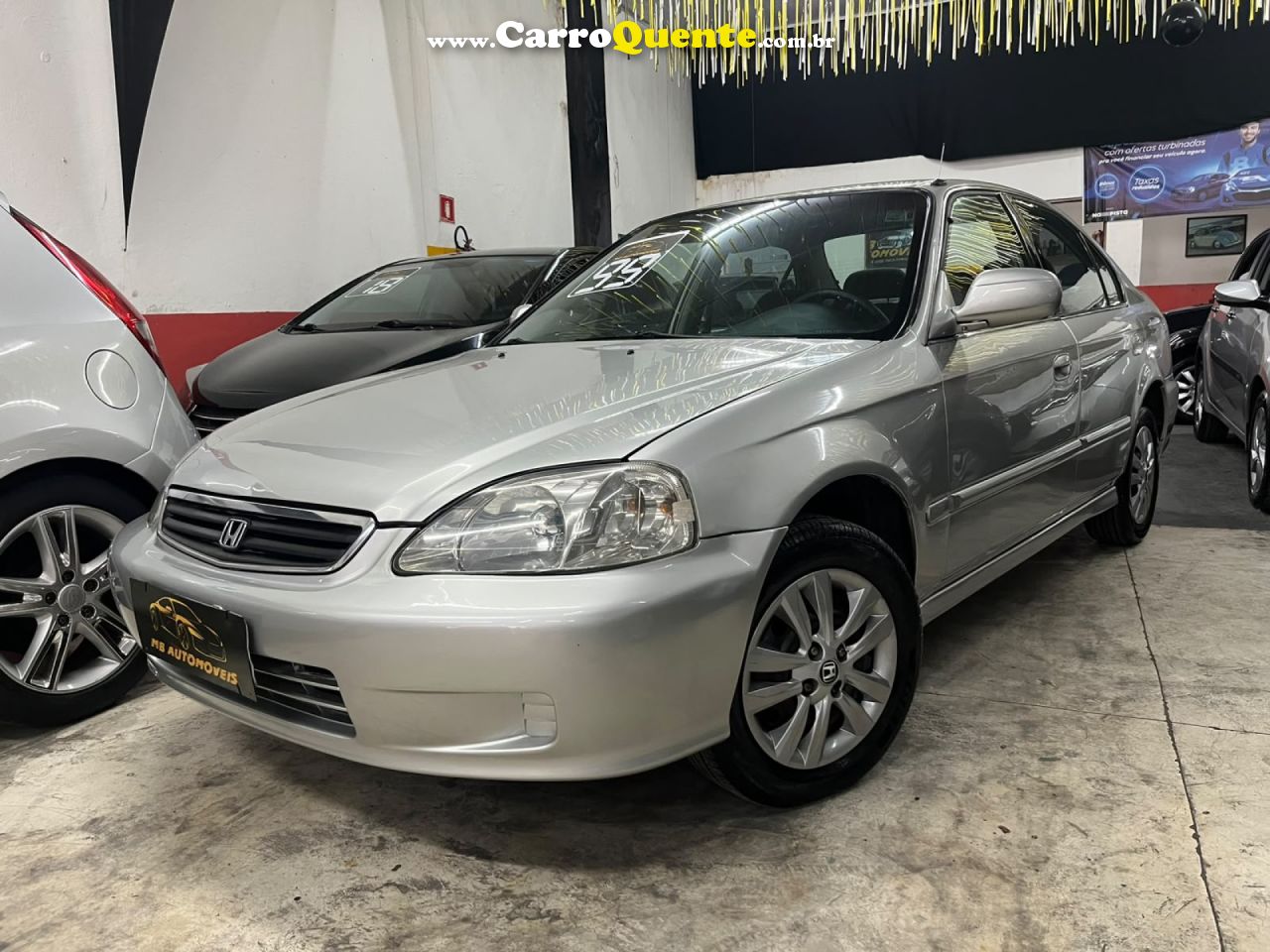 HONDA   CIVIC SEDAN LX 1.6 16V AUT. 4P   PRATA 1999 1.6 GASOLINA - Loja