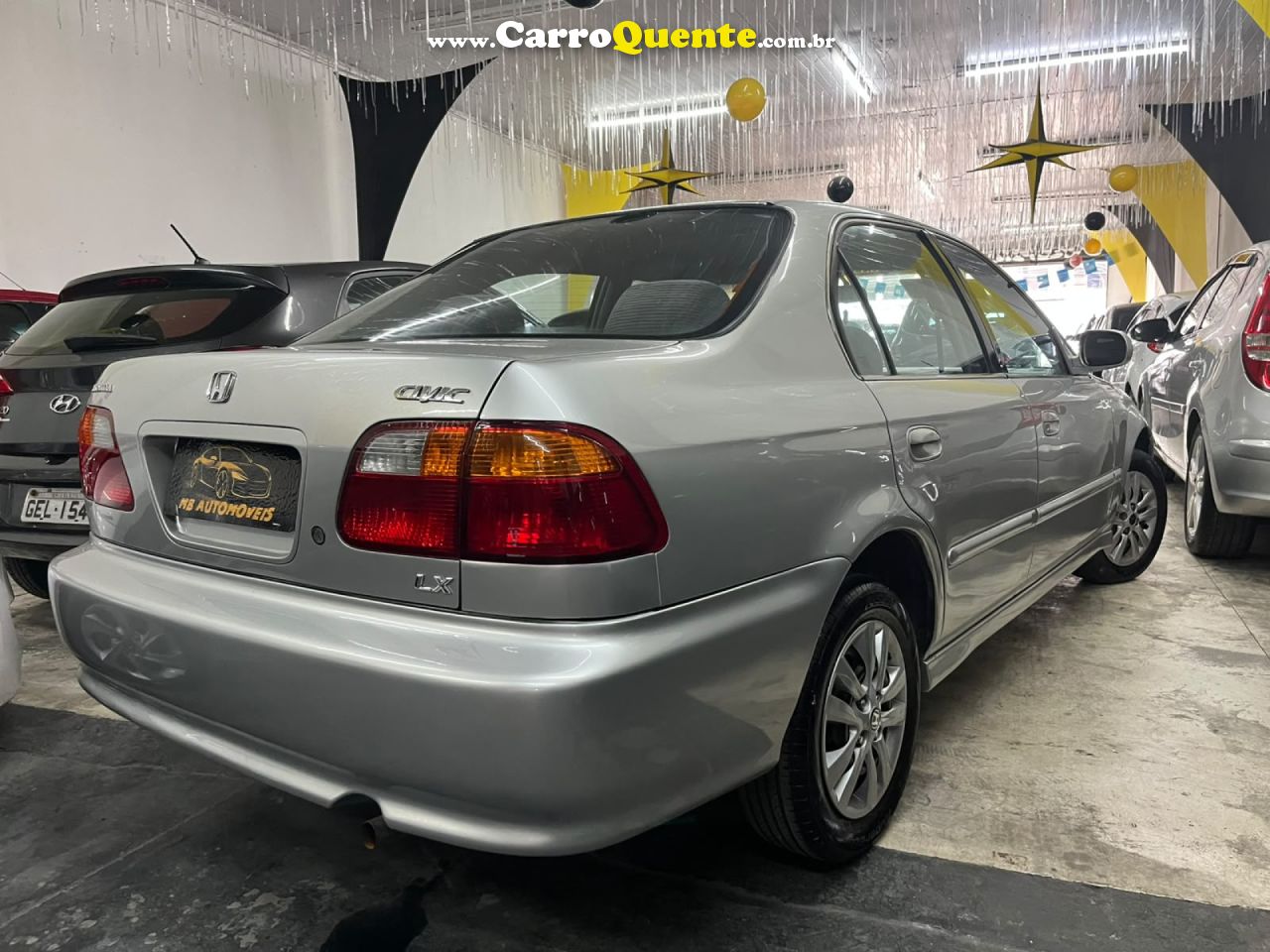 HONDA   CIVIC SEDAN LX 1.6 16V AUT. 4P   PRATA 1999 1.6 GASOLINA - Loja