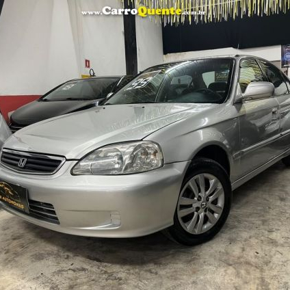 HONDA   CIVIC SEDAN LX 1.6 16V AUT. 4P   PRATA 1999 1.6 GASOLINA
