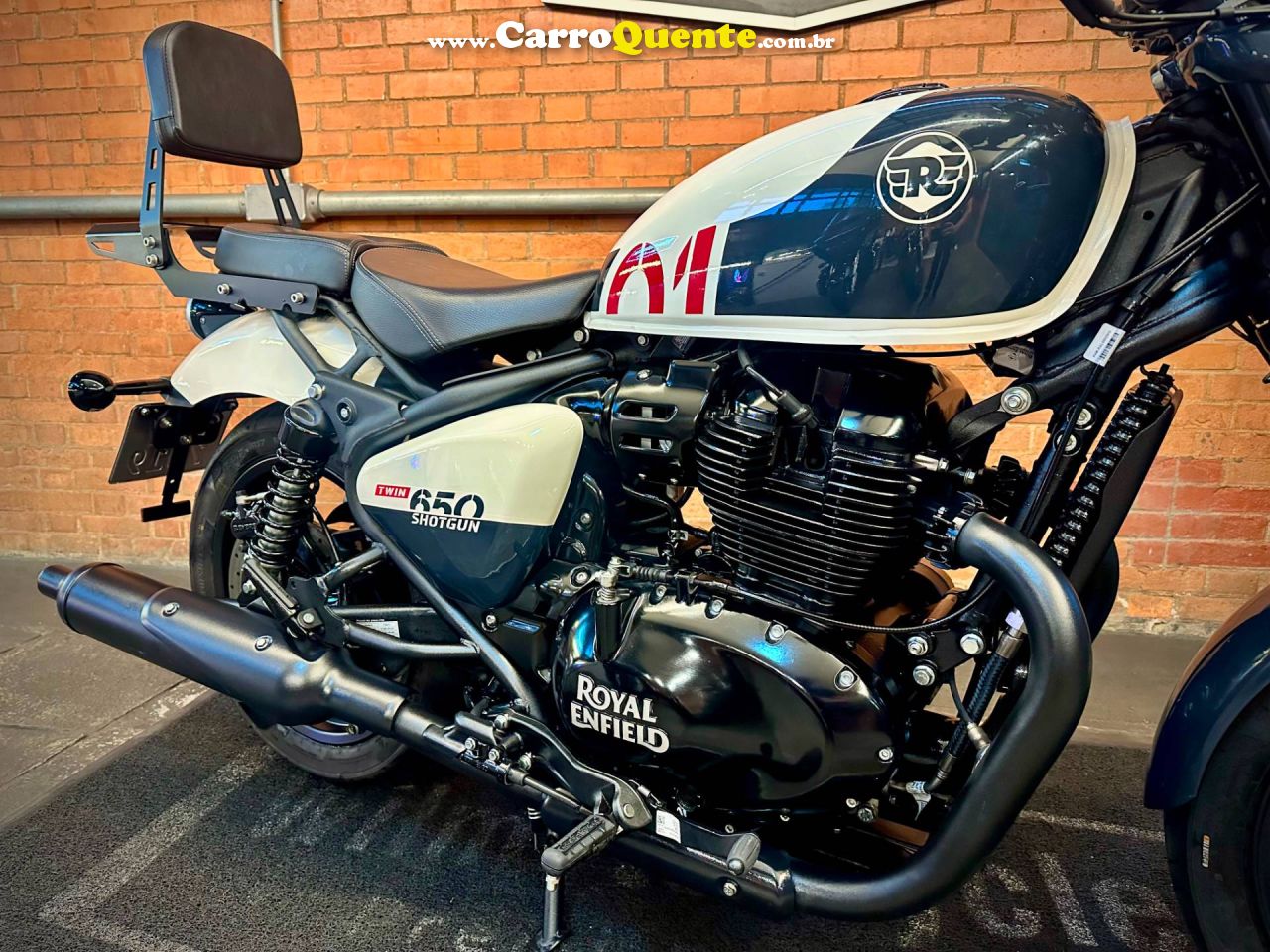 ROYAL ENFIELD SHOTGUN 650 STENCIL WHITE 2026 - Loja