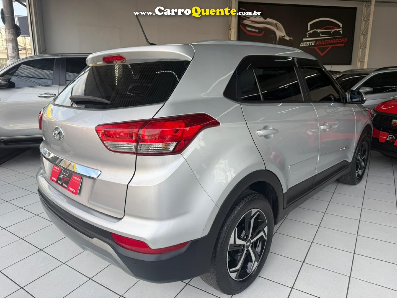 HYUNDAI   CRETA PULSE PLUS 1.6 16V FLEX AUT.   PRATA 2020 1.6 FLEX - Loja