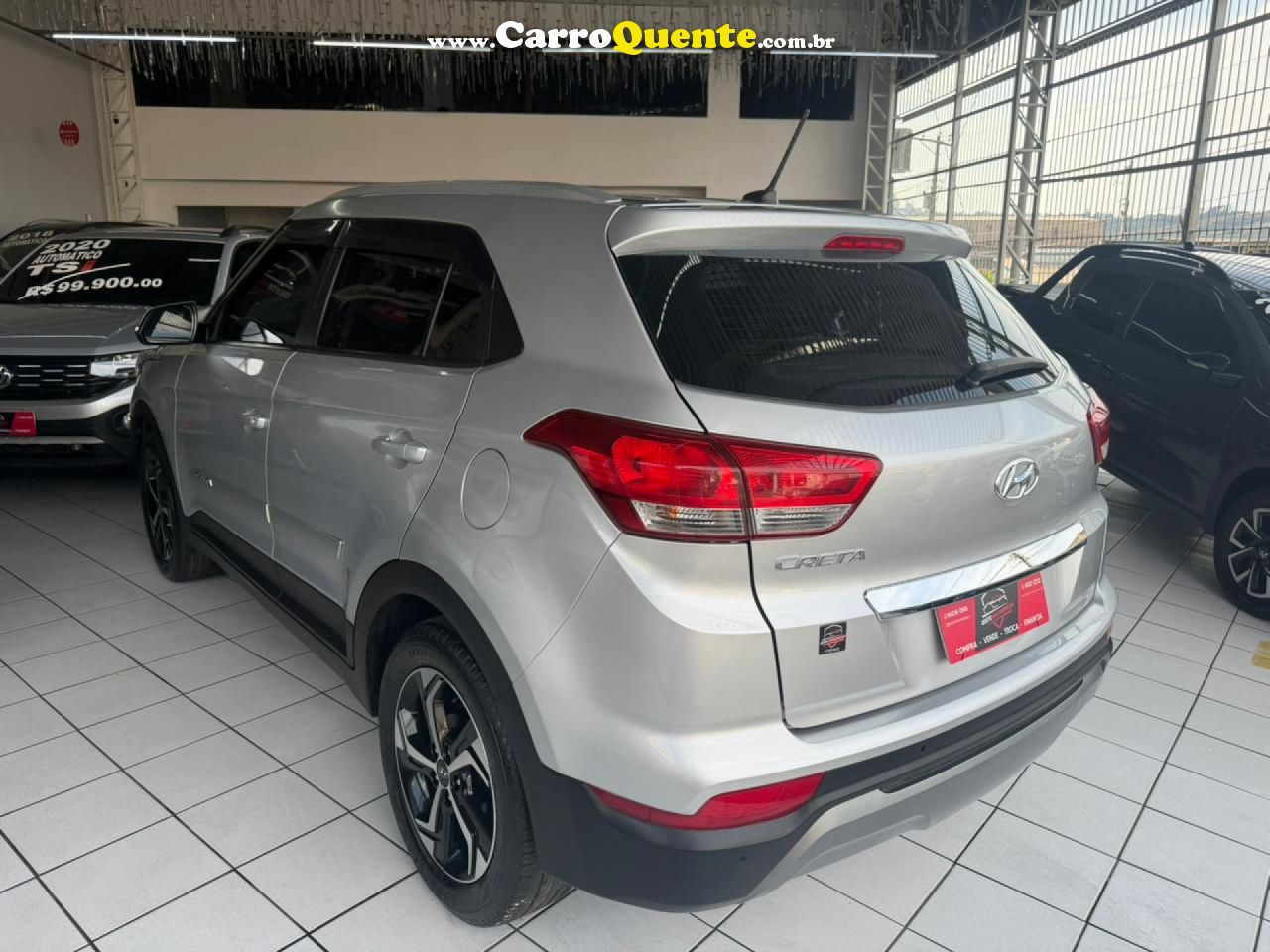 HYUNDAI   CRETA PULSE PLUS 1.6 16V FLEX AUT.   PRATA 2020 1.6 FLEX - Loja