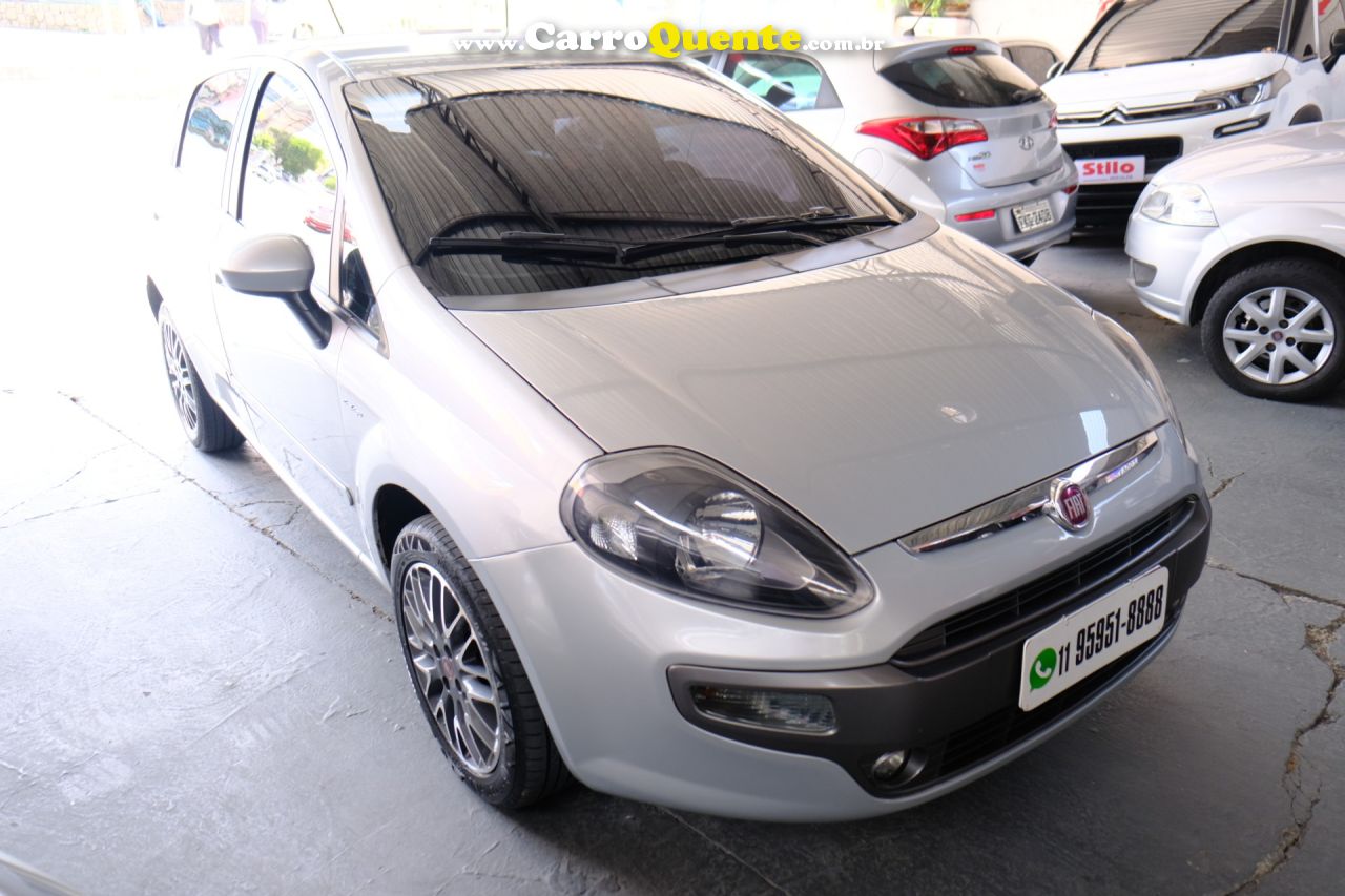 FIAT   PUNTO ESSENCE DUALOGIC 1.6 FLEX 16V 5P   PRATA 2014 1.6 FLEX - Loja
