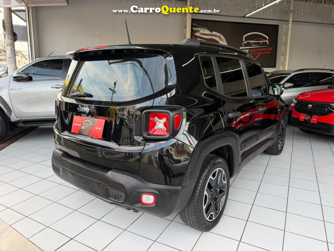 JEEP   RENEGADE1.8 4X2 FLEX 16V AUT.   PRETO 2017 1.8 FLEX - Loja