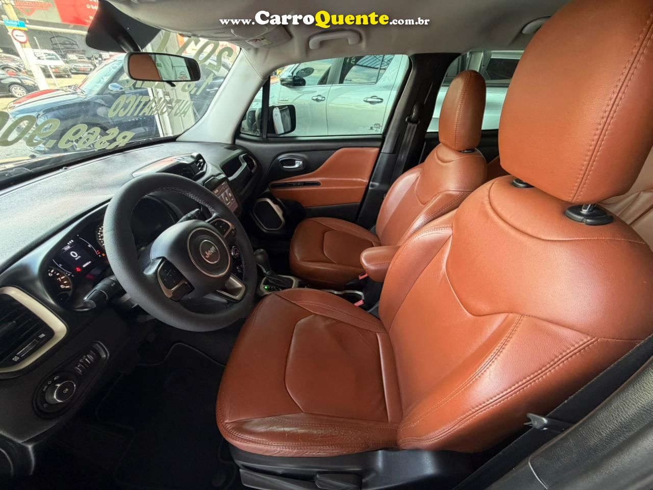 JEEP   RENEGADE1.8 4X2 FLEX 16V AUT.   PRETO 2017 1.8 FLEX - Loja