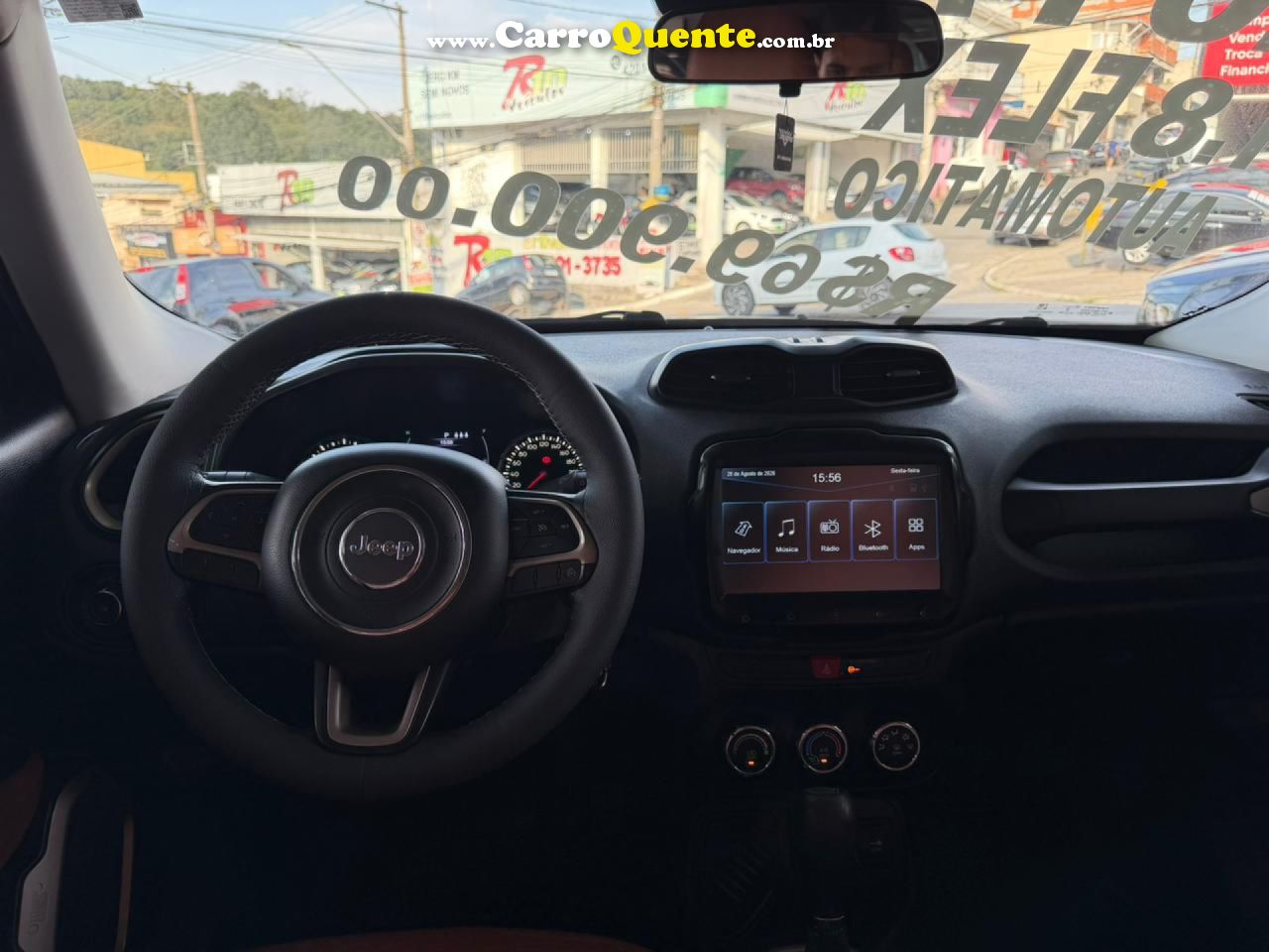 JEEP   RENEGADE1.8 4X2 FLEX 16V AUT.   PRETO 2017 1.8 FLEX - Loja